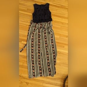 Crystal Doll 2 piece set crop top maxi skirt